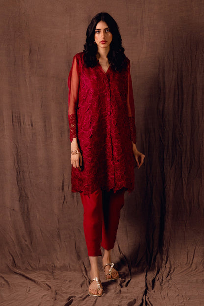 BTW - CUT WORK EMBROIDERED SHIRT