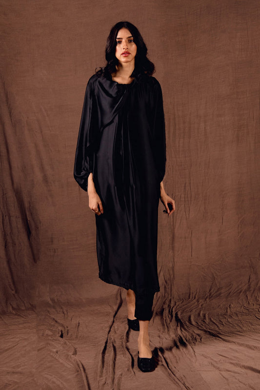 BTW - ASYMMETRIC SILK DRESS