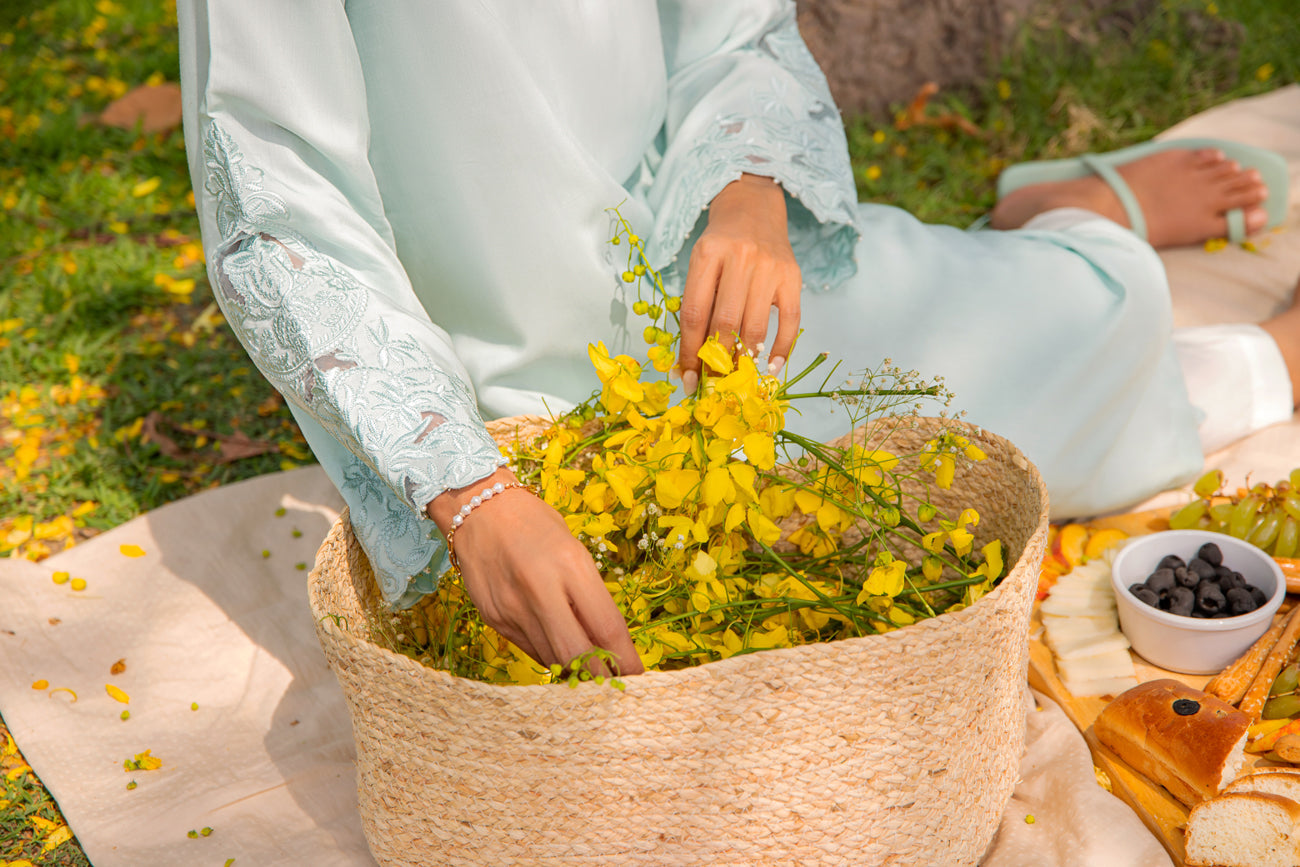 BTW - EMBROIDED SHIRT WITH SIDE TASSELS DETAIL