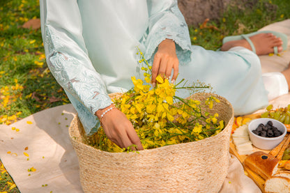 BTW - EMBROIDED SHIRT WITH SIDE TASSELS DETAIL