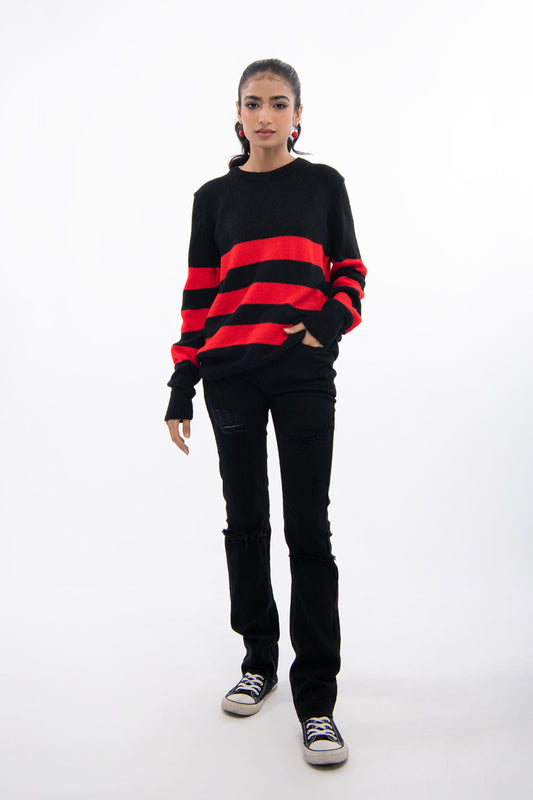 BTW - STRIPE SWEATER