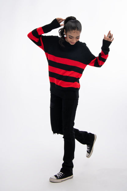 BTW - STRIPE SWEATER