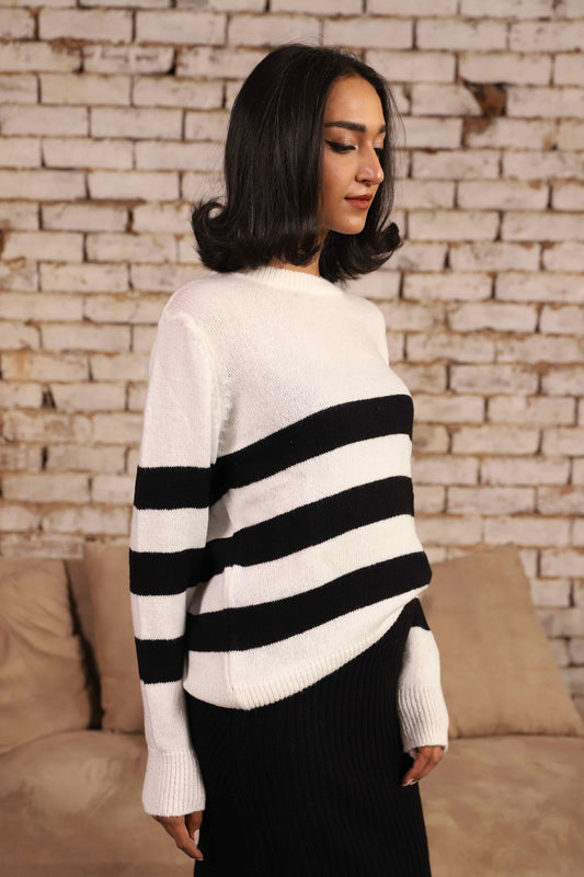 BTW - STRIPE SWEATER