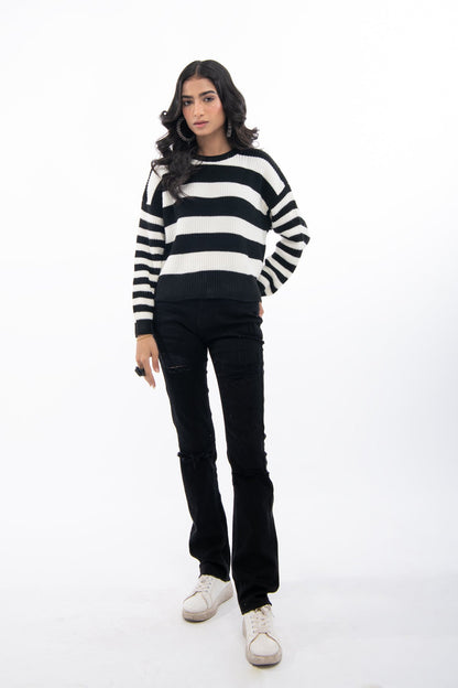 BTW - STRIPE SWEATER