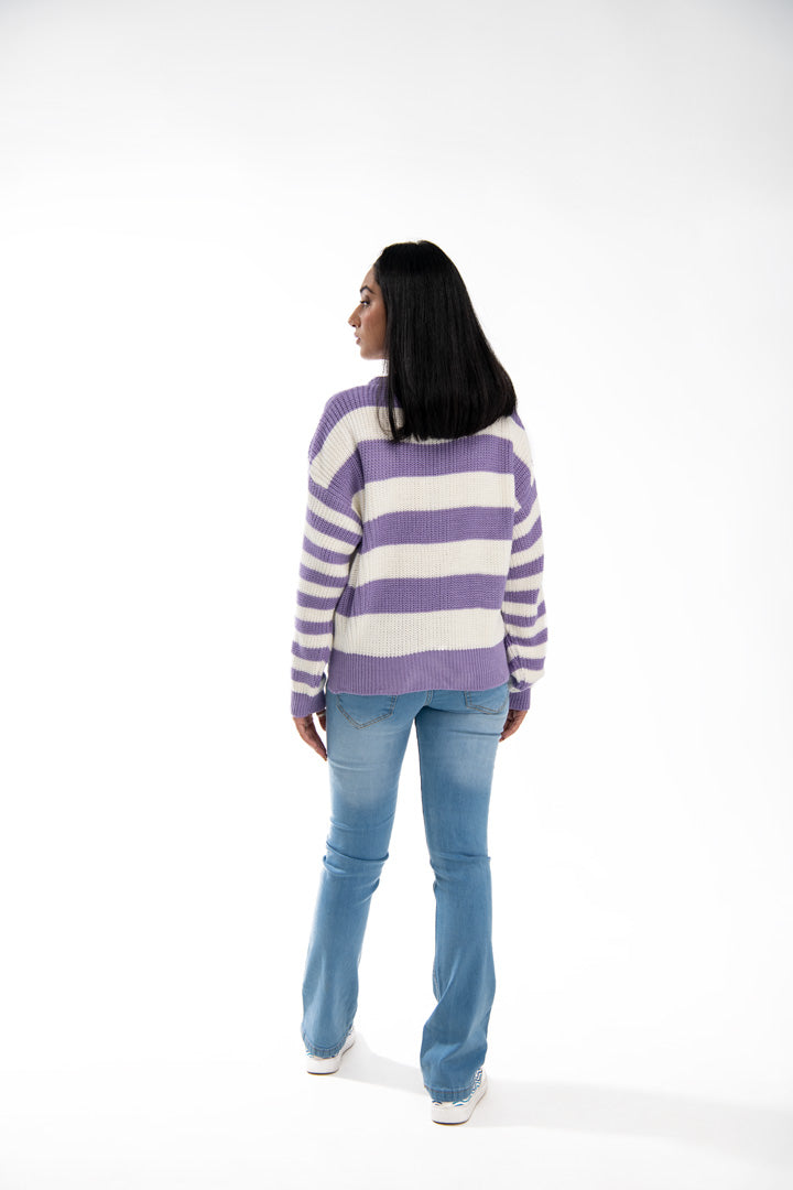 BTW - STRIPE SWEATER