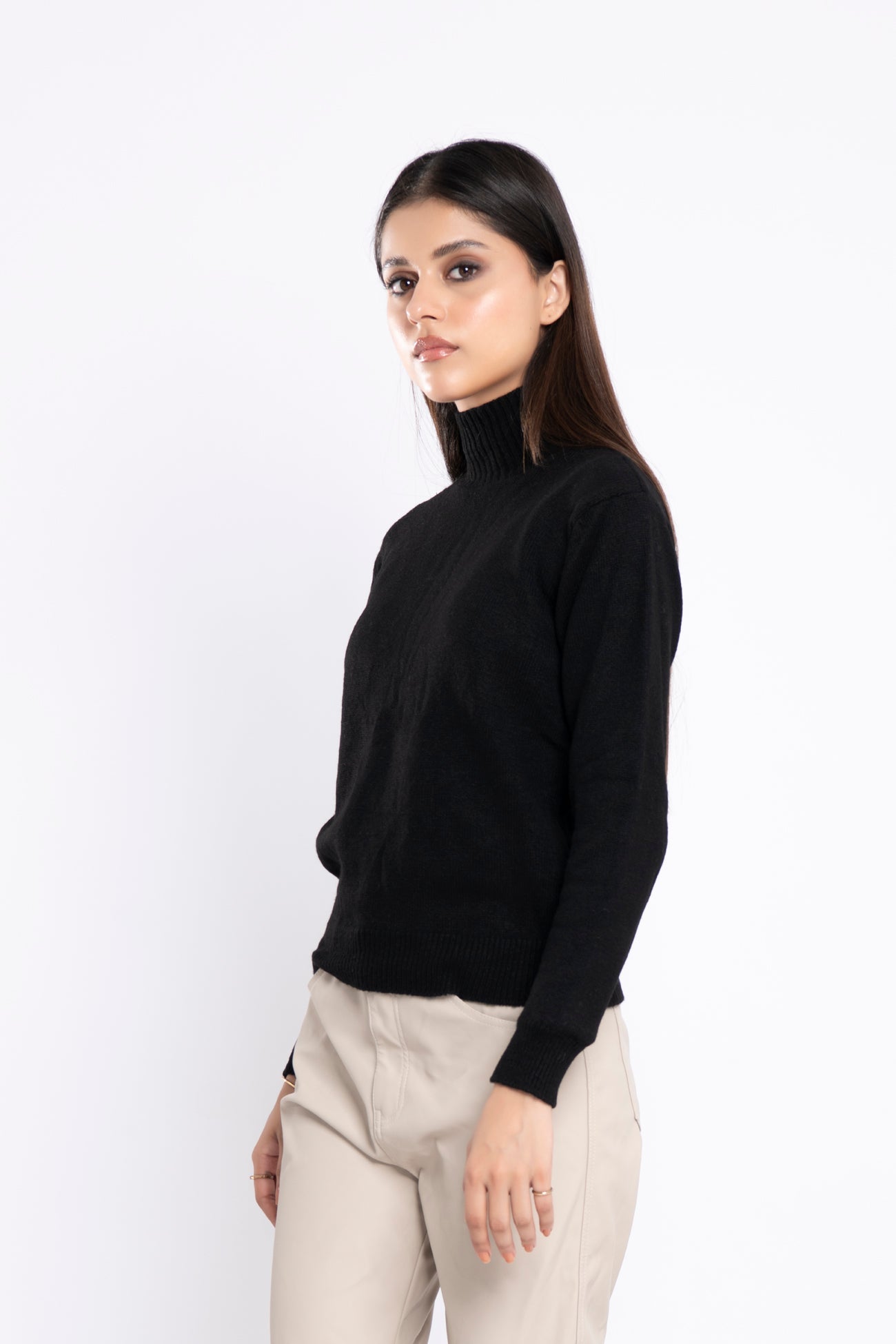 BTW - RIB KNIT LONG SWEATER