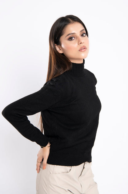 BTW - RIB KNIT LONG SWEATER