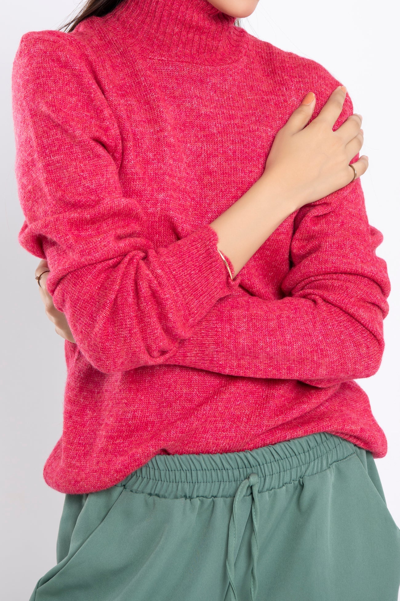 BTW - RIB KNIT LONG SWEATER