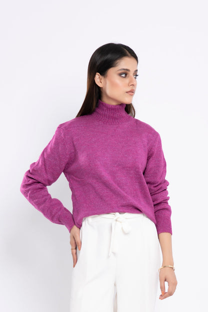 BTW - RIB KNIT LONG SWEATER