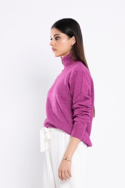 BTW - RIB KNIT LONG SWEATER