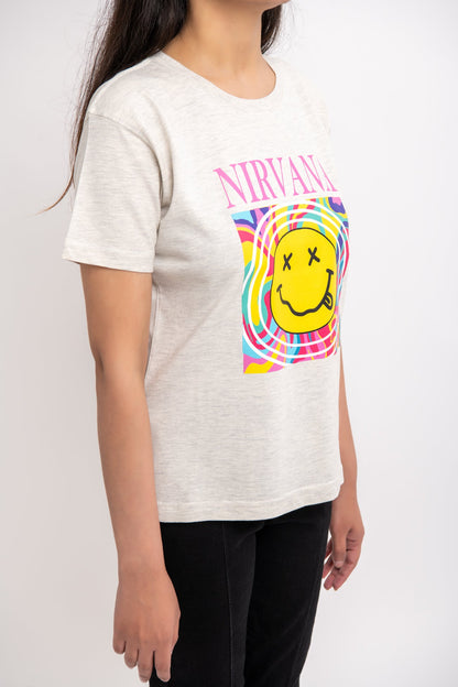 BTW - WHITE GRAPHIC T-SHIRT