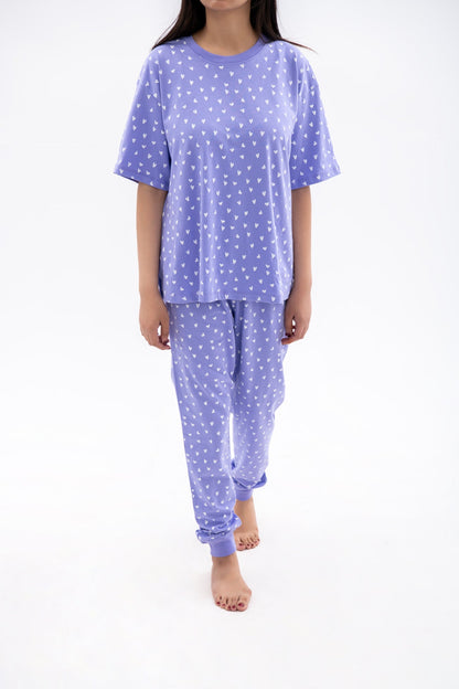 BTW - PURPLE HEART PJ'S SET