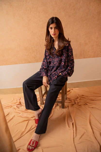 BTW - FLORAL BUTTON UP SHIRT