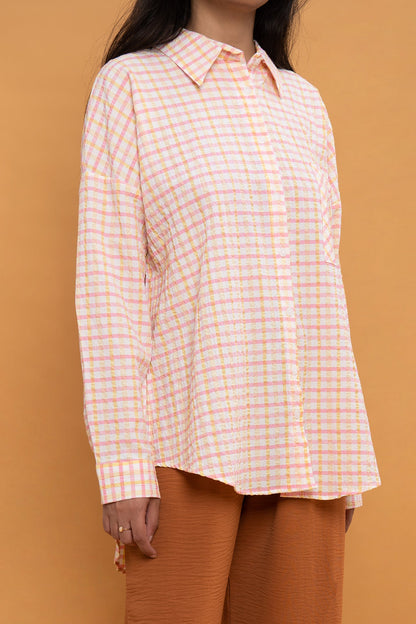 BTW - TEXTURED MID LENGTH TOP