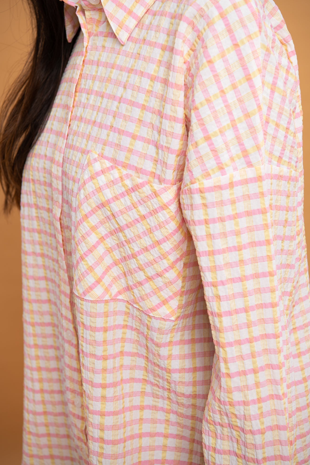 BTW - TEXTURED MID LENGTH TOP