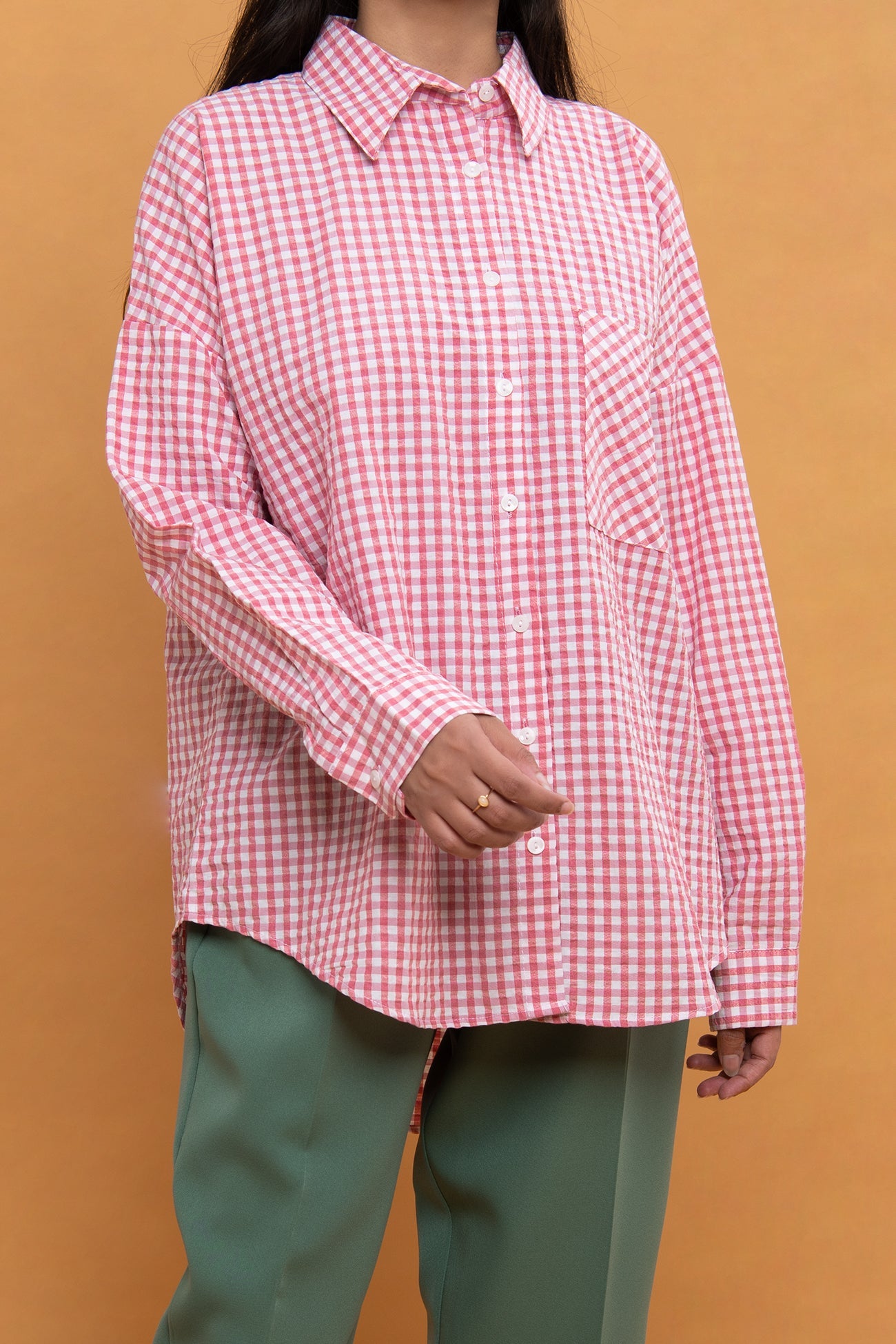 BTW - TEXTURED SHORT LENGTH TOP