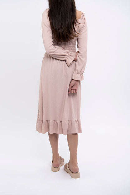 BTW - SHORT DRESS WITH SMOCKING