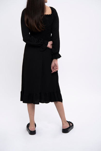 BTW - SHORT DRESS WITH SMOCKING