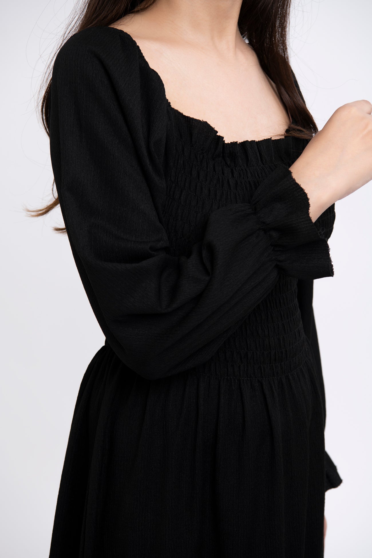 BTW - SHORT DRESS WITH SMOCKING