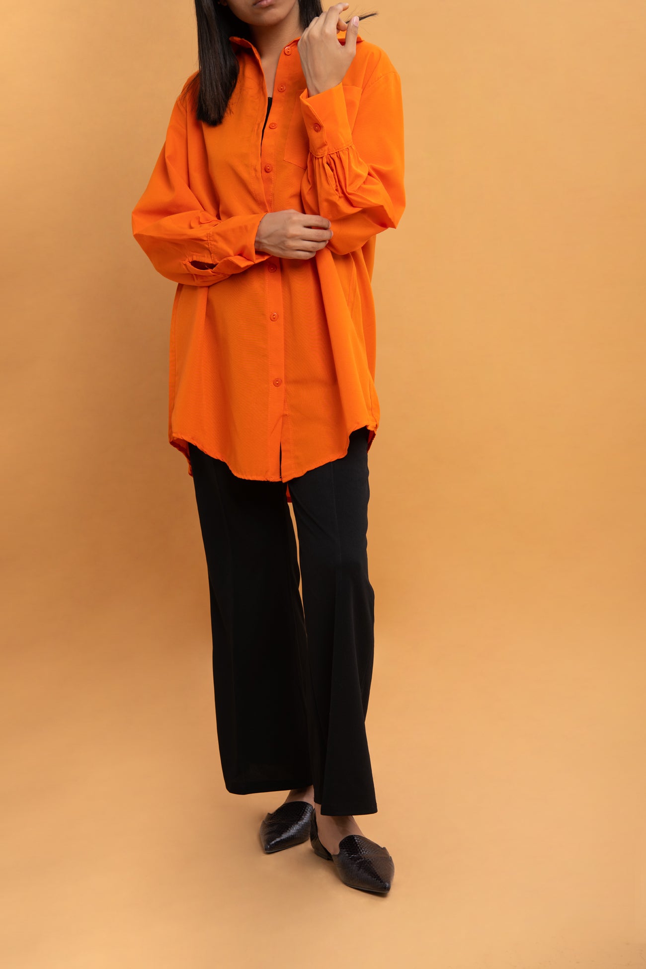 BTW - BUTTON UP SHIRT WITH PATCH POCKET