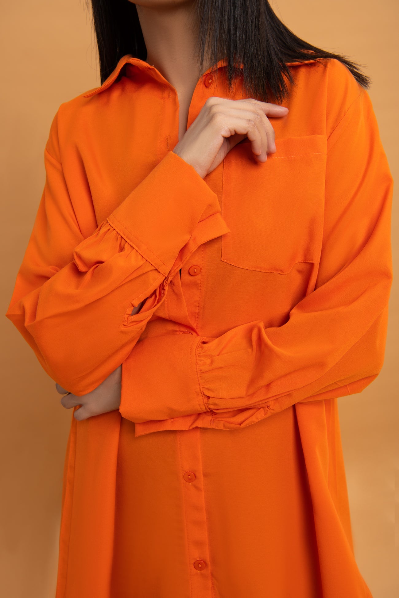 BTW - BUTTON UP SHIRT WITH PATCH POCKET