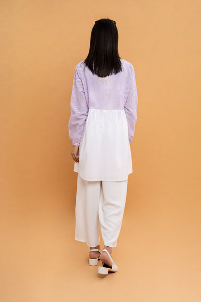 BTW - STRIPE TOP WITH TIE