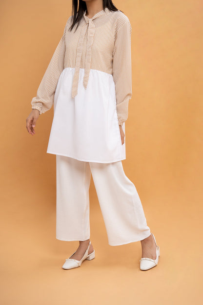 BTW - STRIPE TOP WITH TIE