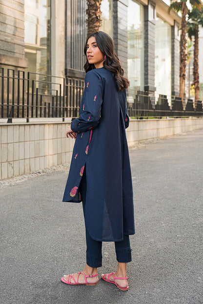 Embroidered Cambric Kurti