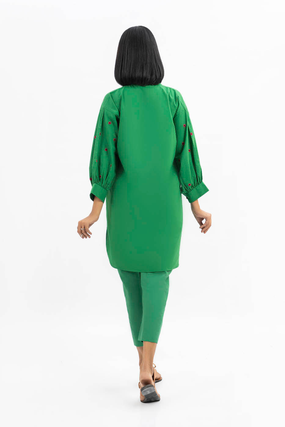 Dyed Embroidered Kurti