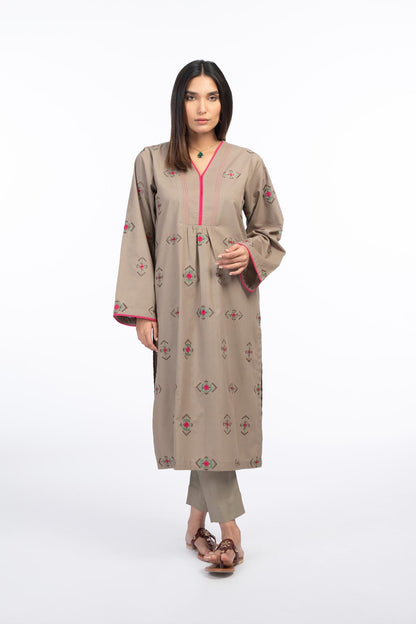 Embroidered Cambric Kurti
