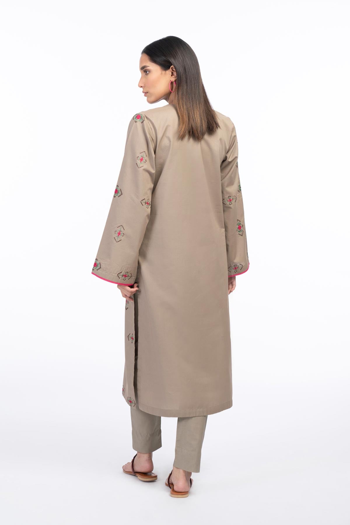 Embroidered Cambric Kurti