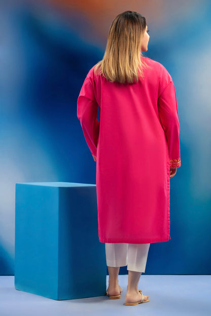 Embroidered Cambric Kurti