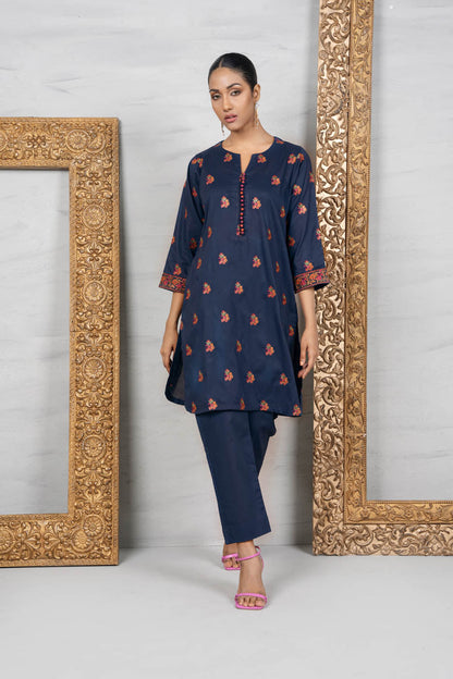 2 Pc Embroidered Cambric Outfit