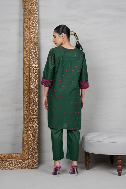 2 Pc Embroidered Cambric Outfit