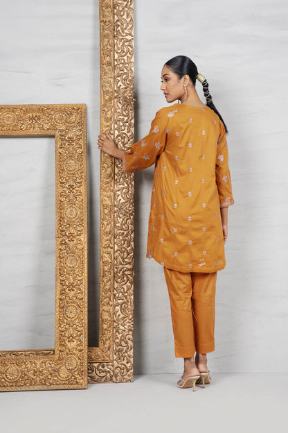 2 Pc Embroidered Cambric Outfit