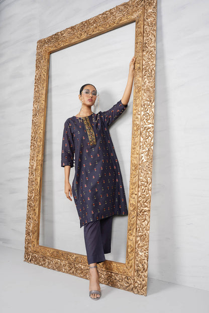 2 Pc Embroidered Cambric Outfit