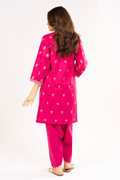 2 Pc Embroidered Jacquard Outfit