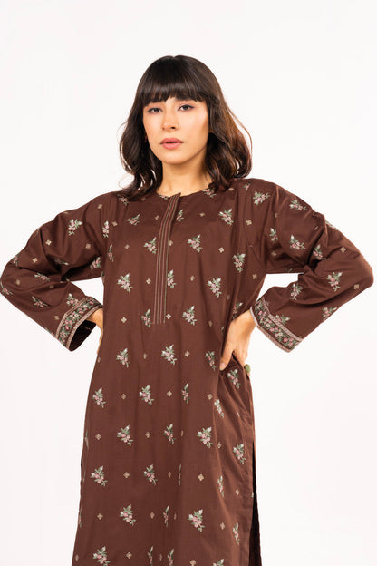 2 Pc Embroidered Cambric Outfit