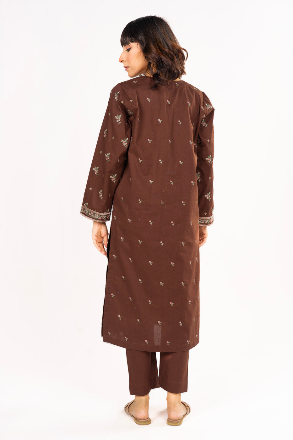 2 Pc Embroidered Cambric Outfit