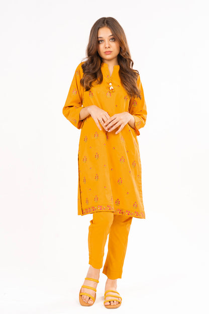 2 Pc Embroidered Cambric Outfit