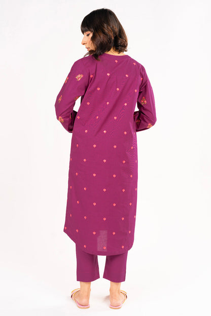 2 Pc Embroidered Cambric Outfit
