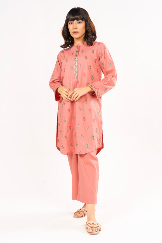 2 Pc Embroidered Cambric Outfit