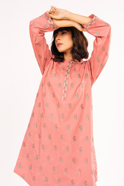 2 Pc Embroidered Cambric Outfit