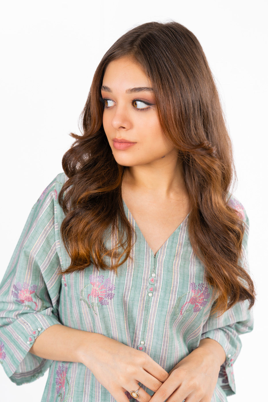 2 Pc Dyed Embroidered Outfit