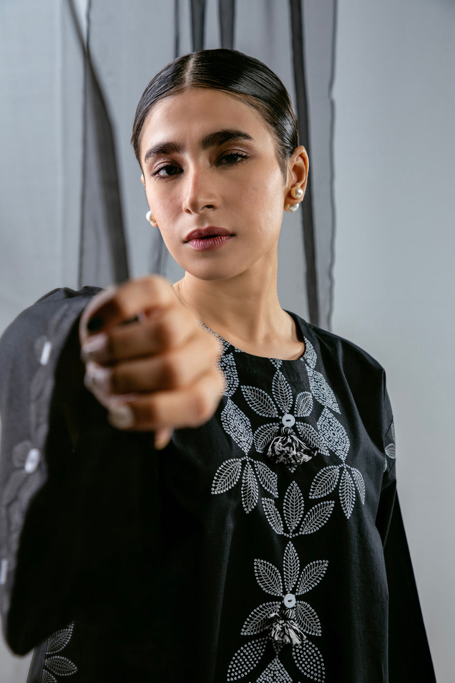 Printed Dobby Kurti