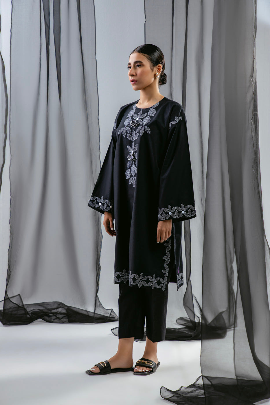Printed Dobby Kurti