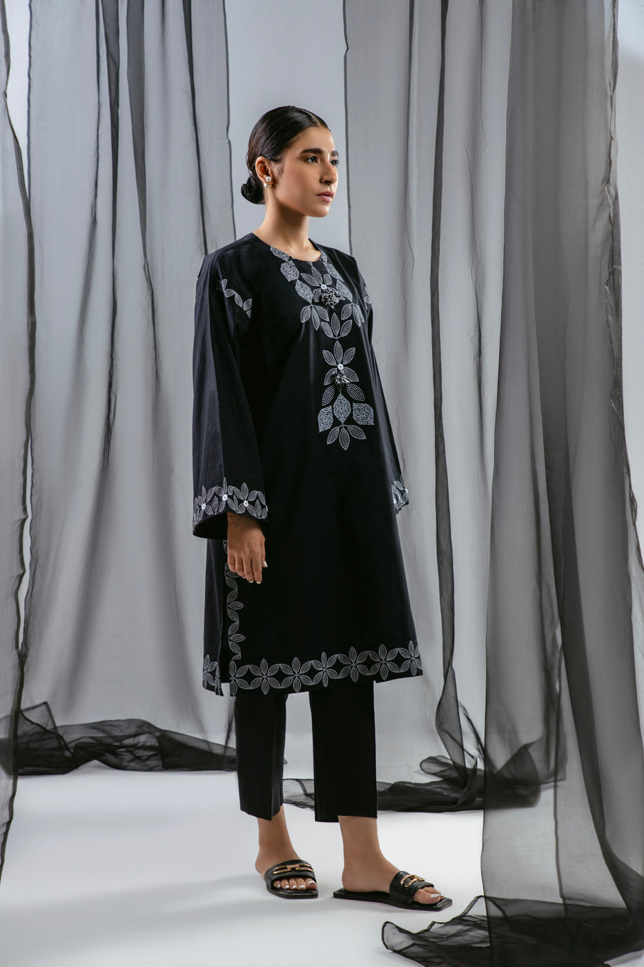 Printed Dobby Kurti