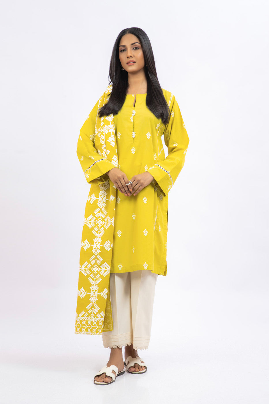 2 Pc Printed Heavy Cambric Outfit
