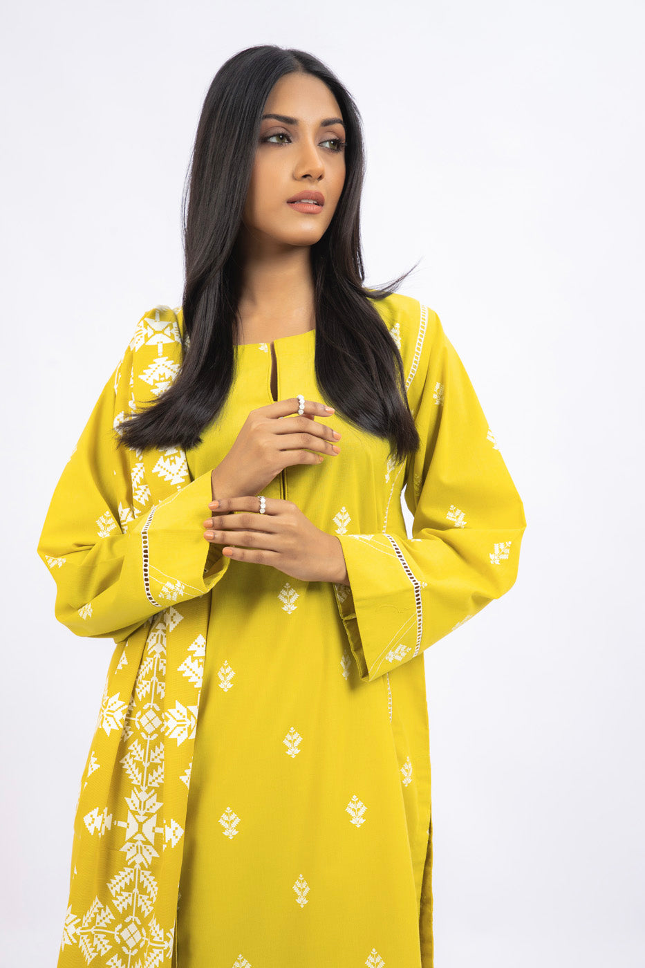 2 Pc Printed Heavy Cambric Outfit