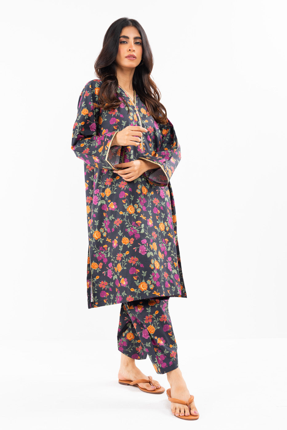 2 Pc Printed Cambric Outfit